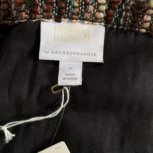 Anthropologie Fringe Academy Blazer Multi Tweed NWT S/M - Picture 9 of 16